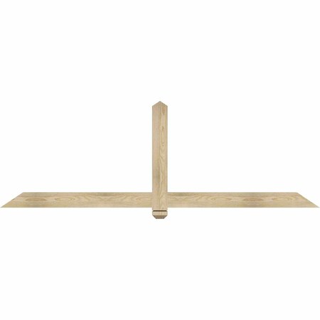 Ekena Millwork Eugene Rough Sawn Timber Gable Bracket, Douglas Fir, 84"W x 28"H x 2"D x 4"F, 8/12 Pitch GBW084X28X0204EUG00RDF